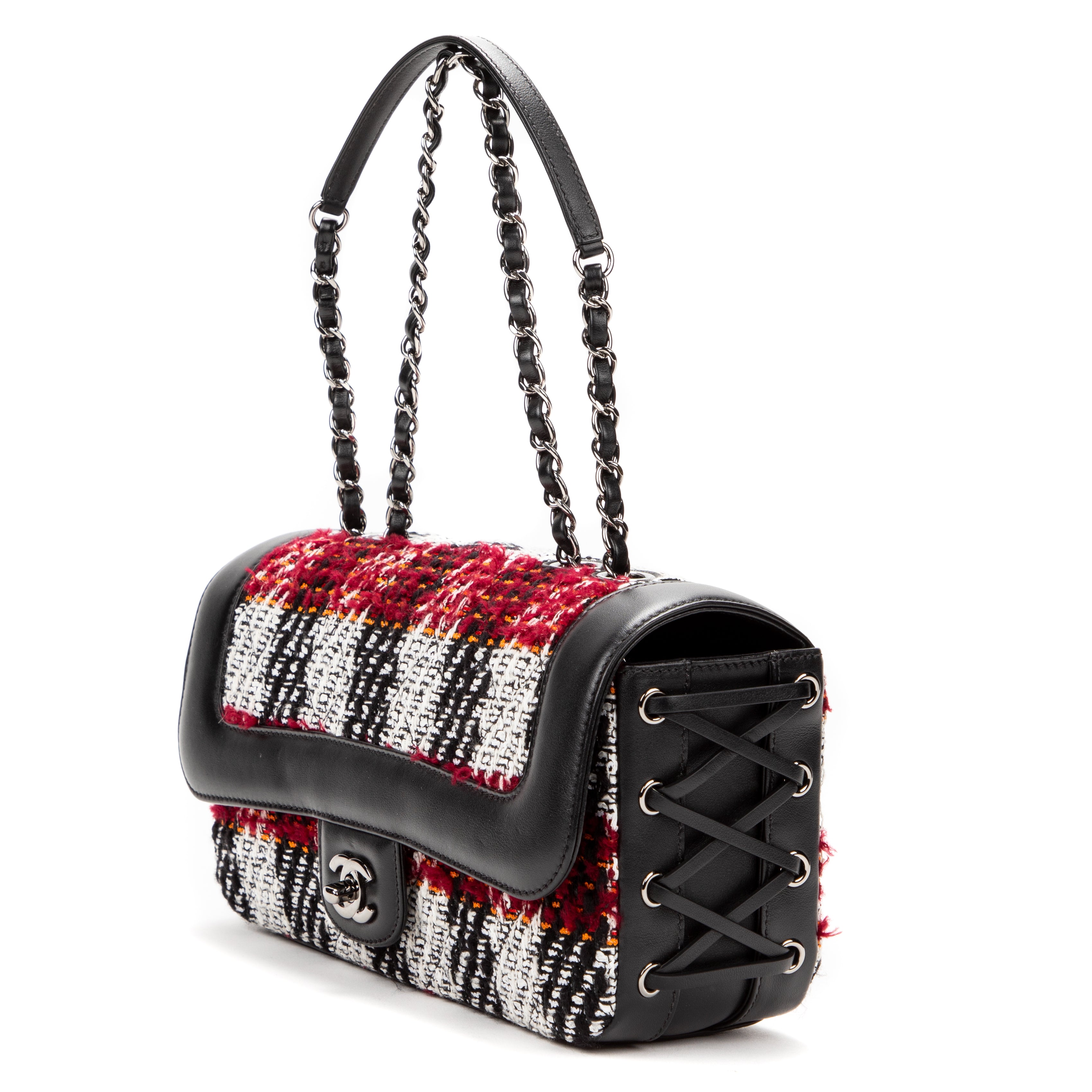 Shoulder Bag Timeless Black Tweed Canvas