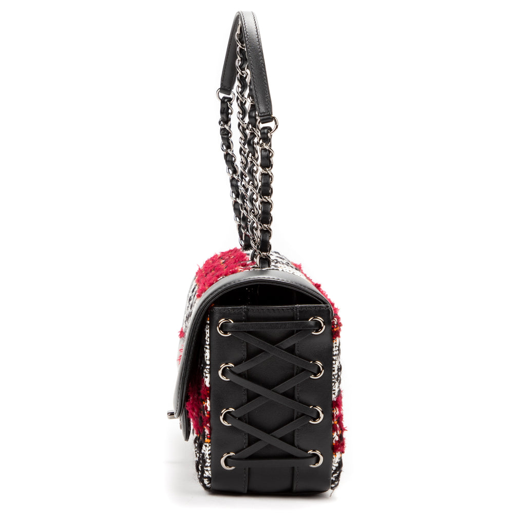Shoulder Bag Timeless Black Tweed Canvas