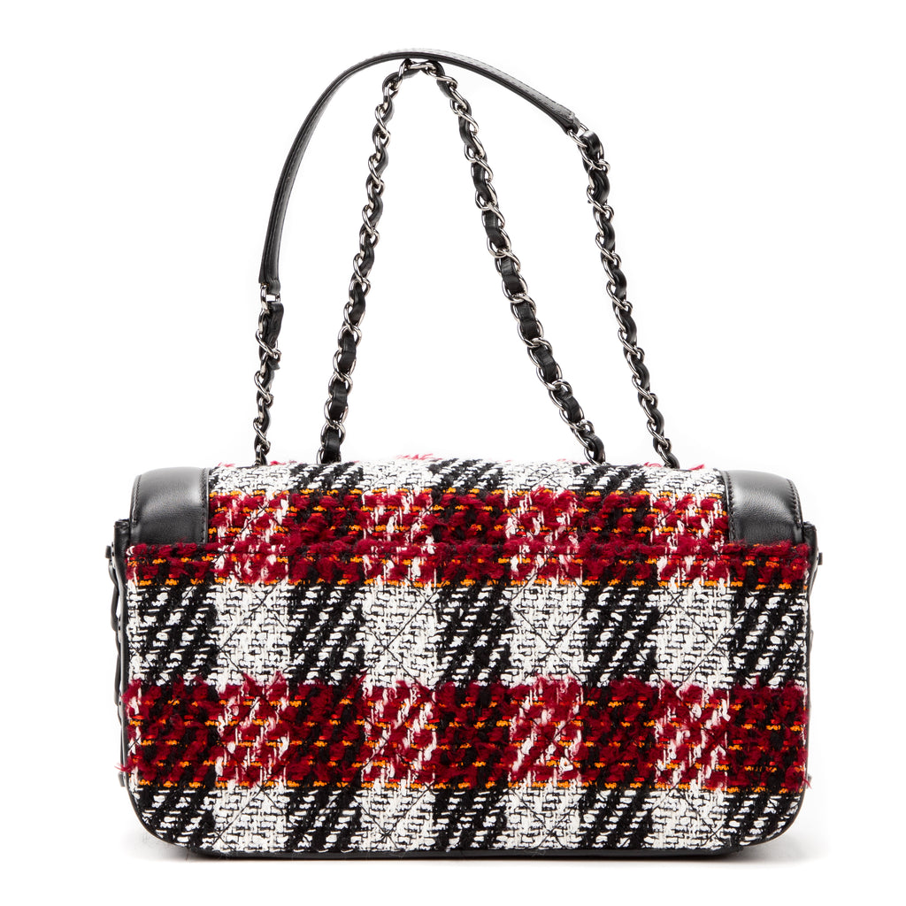 Shoulder Bag Timeless Black Tweed Canvas
