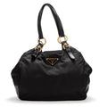 Shoulder Bag Big hobo Black Nylon Canvas