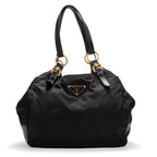 Shoulder Bag Big hobo Black Nylon Canvas