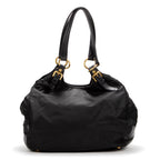 Shoulder Bag Big hobo Black Nylon Canvas
