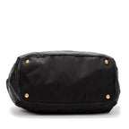 Shoulder Bag Big hobo Black Nylon Canvas