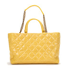 Handbag Reissue Top Handle Shopper Yellow Aged Calfskin Leather
