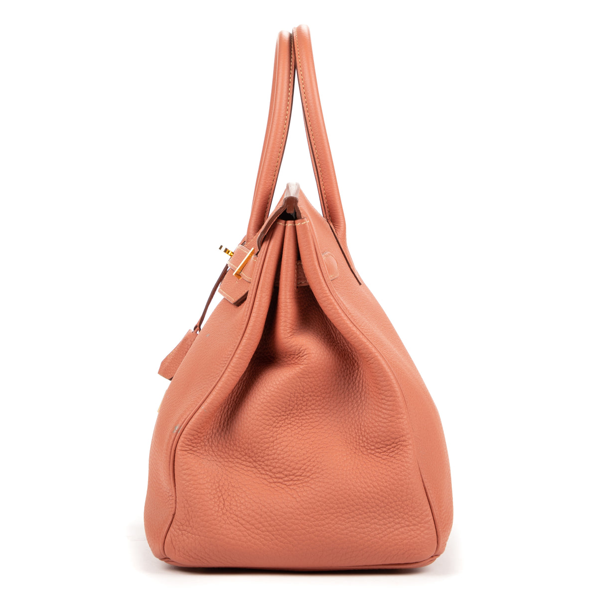 Handbag Birkin 35 Crevette Togo Leather