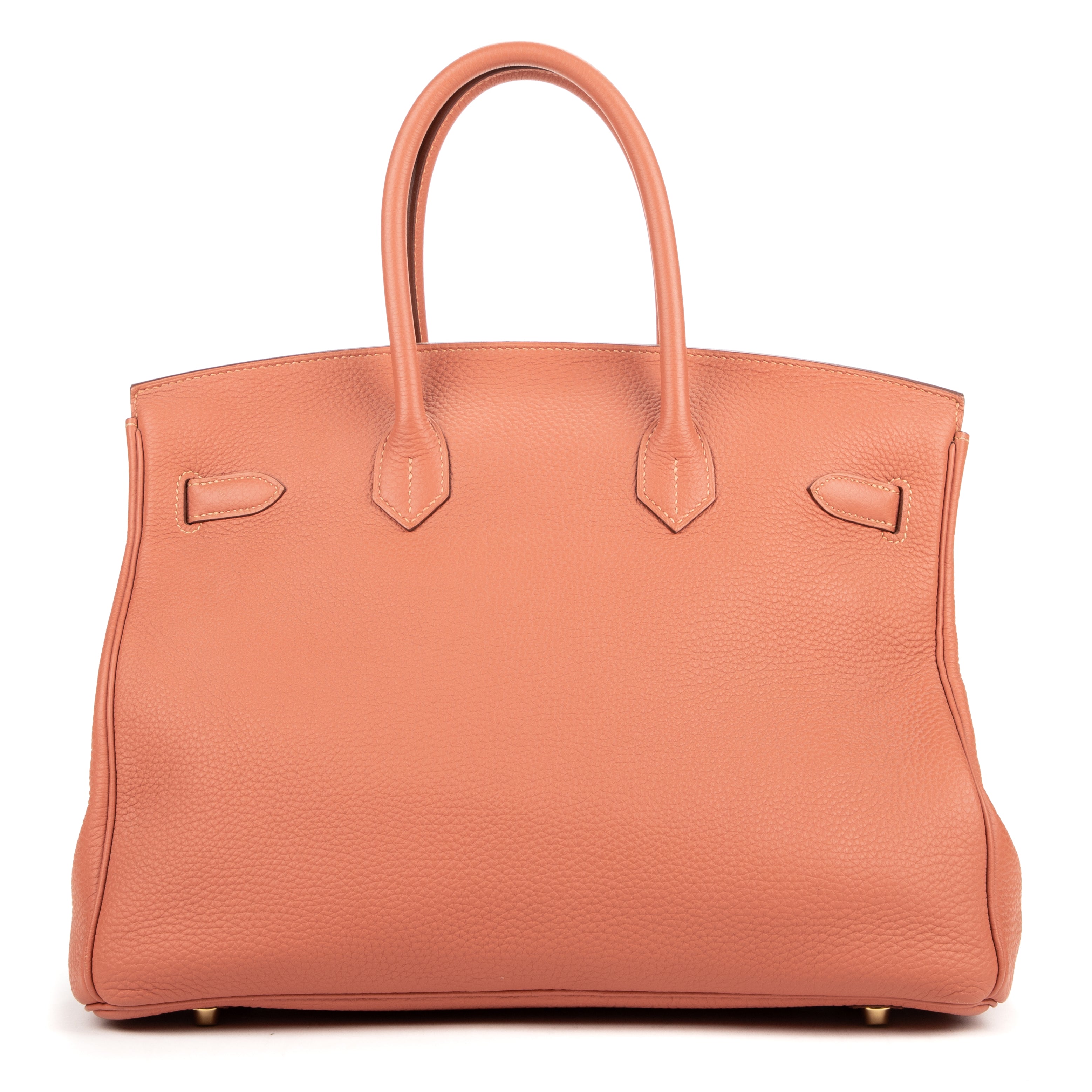 Handbag Birkin 35 Crevette Togo Leather