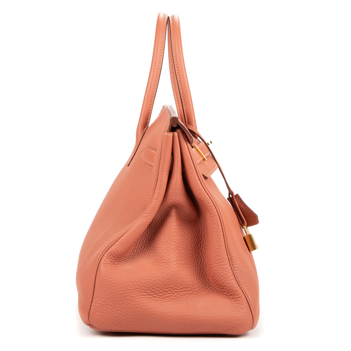 Handbag Birkin 35 Crevette Togo Leather