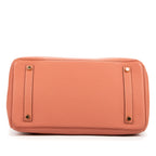 Sac à main Birkin 35 Cuir Togo Crevette