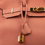 Handbag Birkin 35 Crevette Togo Leather