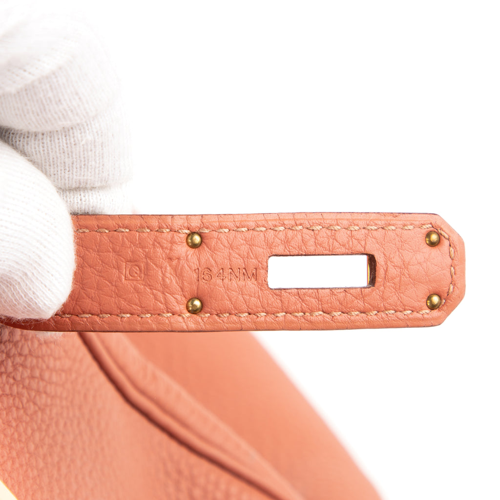 Handbag Birkin 35 Crevette Togo Leather