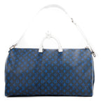 Travel Bag Capsule Collection Everyday Keepall Bandouliere 50 Blue Louis Vuitton! Monogram Canvas