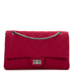 Shoulder Bag Large 227 Reissue Flap Framboise Jersey Quilted Canvas