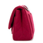 Shoulder Bag Large 227 Reissue Flap Framboise Jersey Quilted Canvas