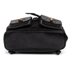 Backpack Bamboo Black Suede Leather