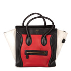 Handbag Mini Lugagge Red Calfskin Leather