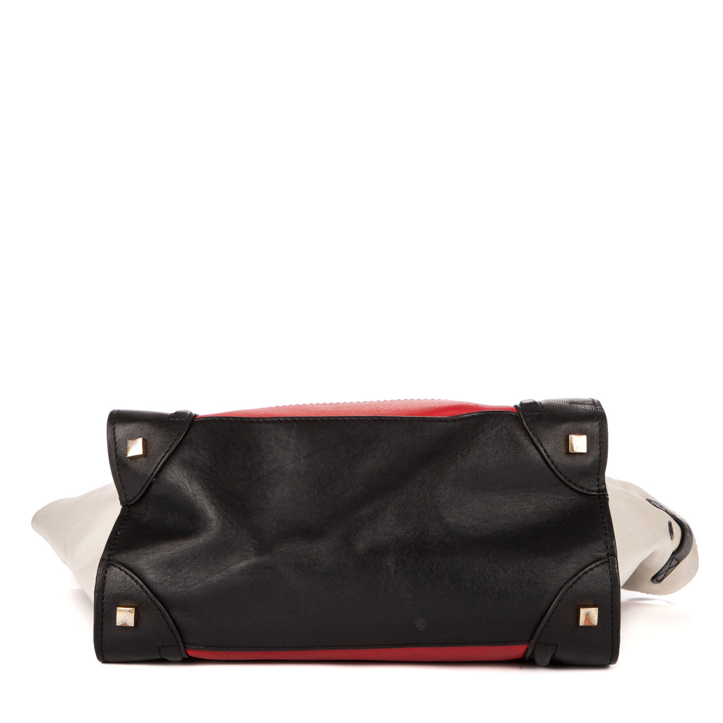 Handbag Mini Lugagge Red Calfskin Leather