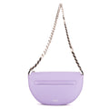 Shoulder Bag Zip Olimpia Violet Calfskin Leather