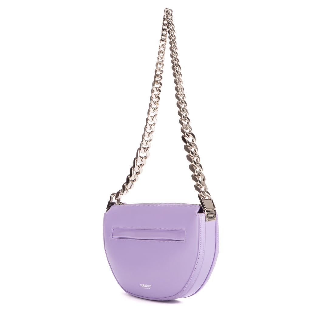 Shoulder Bag Zip Olimpia Violet Calfskin Leather