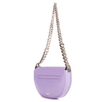 Shoulder Bag Zip Olimpia Violet Calfskin Leather