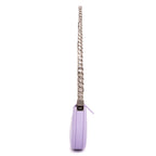 Shoulder Bag Zip Olimpia Violet Calfskin Leather