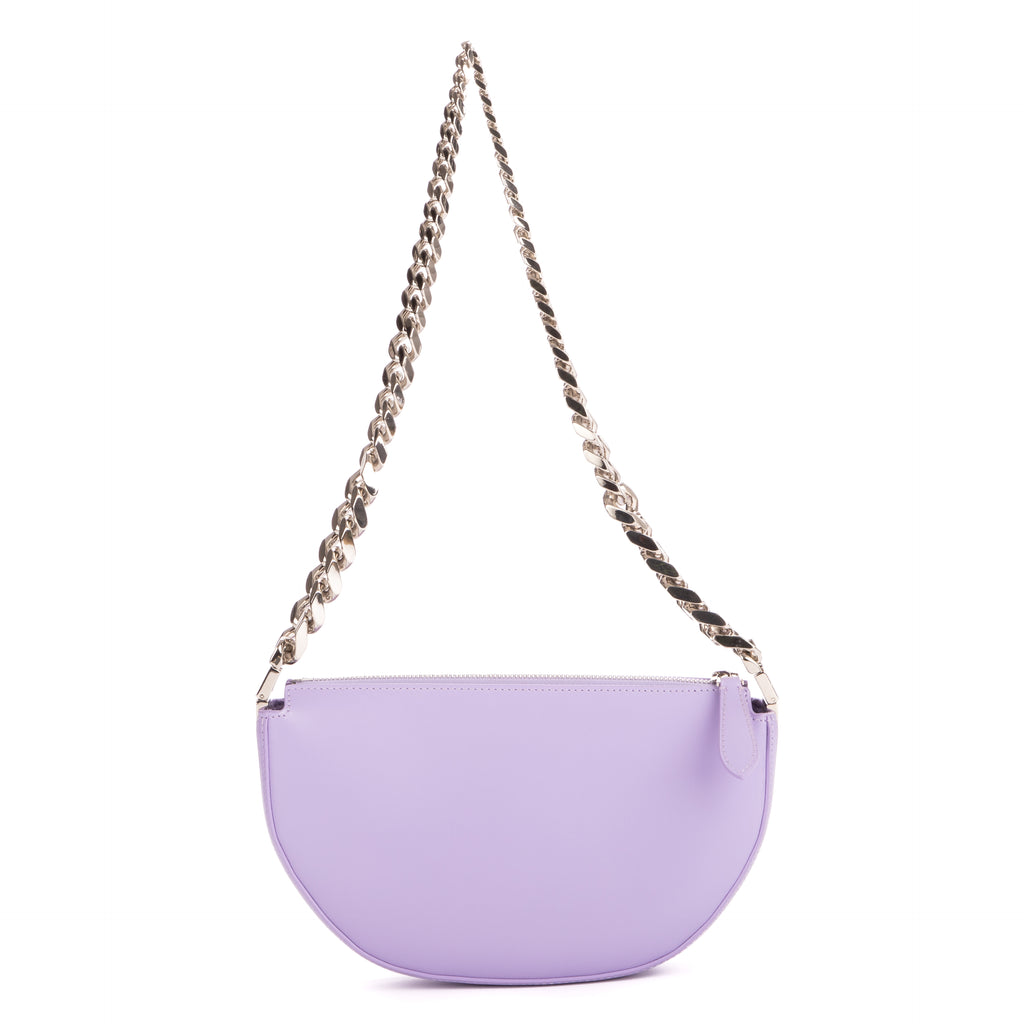 Shoulder Bag Zip Olimpia Violet Calfskin Leather