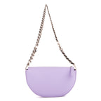 Shoulder Bag Zip Olimpia Violet Calfskin Leather