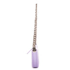 Shoulder Bag Zip Olimpia Violet Calfskin Leather