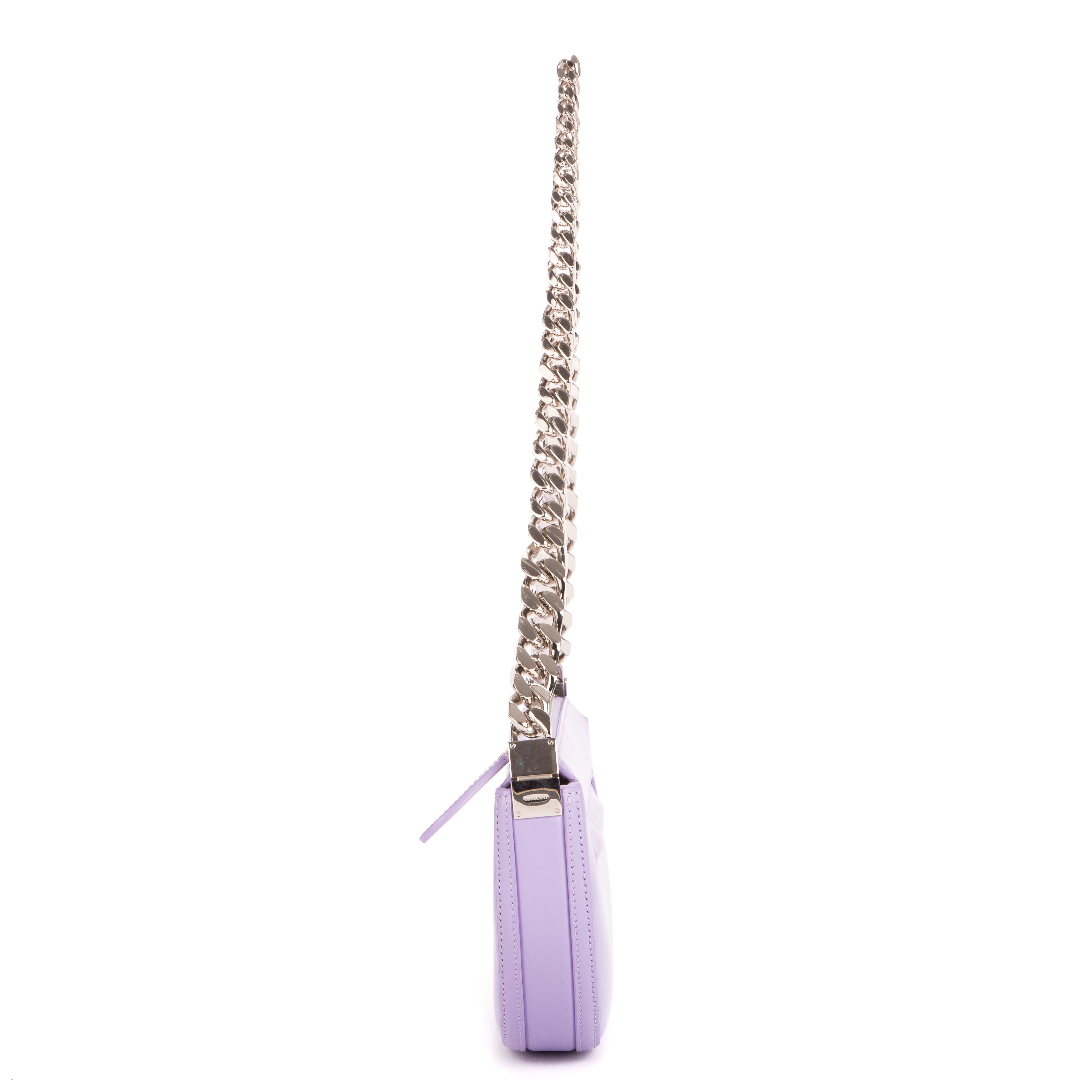 Shoulder Bag Zip Olimpia Violet Calfskin Leather
