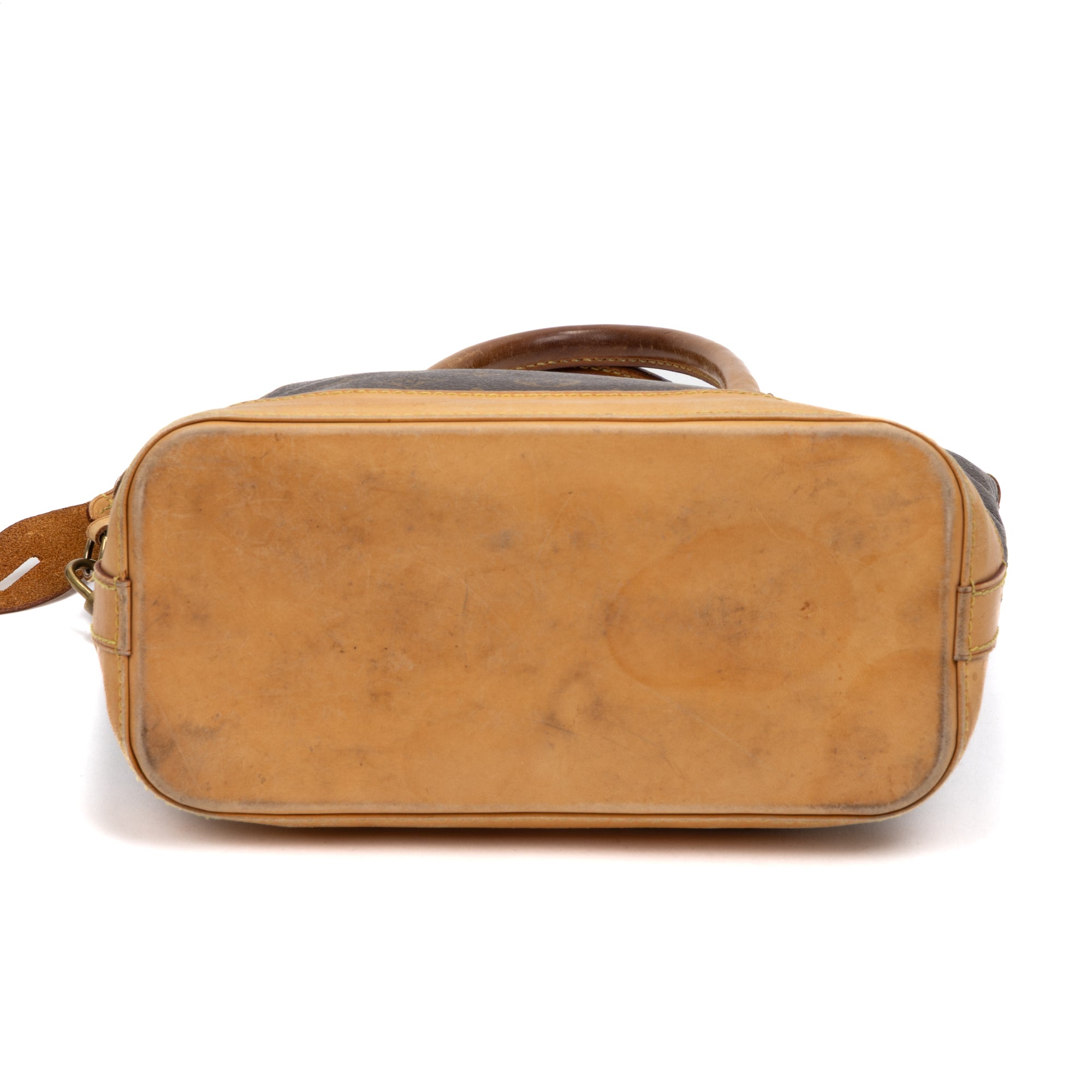 Handbag Lock it Petit Brown Monogram Canvas