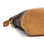 Handbag Lock it Petit Brown Monogram Canvas