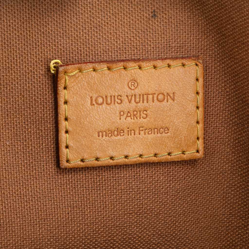 Handbag Lock it Petit Brown Monogram Canvas