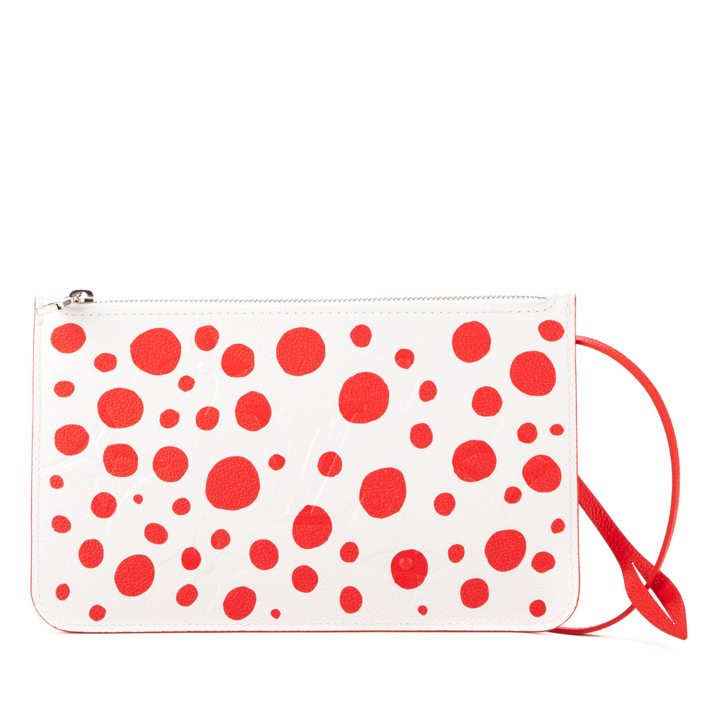Pouch Ltd. Ed. Yayoi Kusama Infinity Dots Neverfull Pouch White Monogram Empreinte Infinity Dots