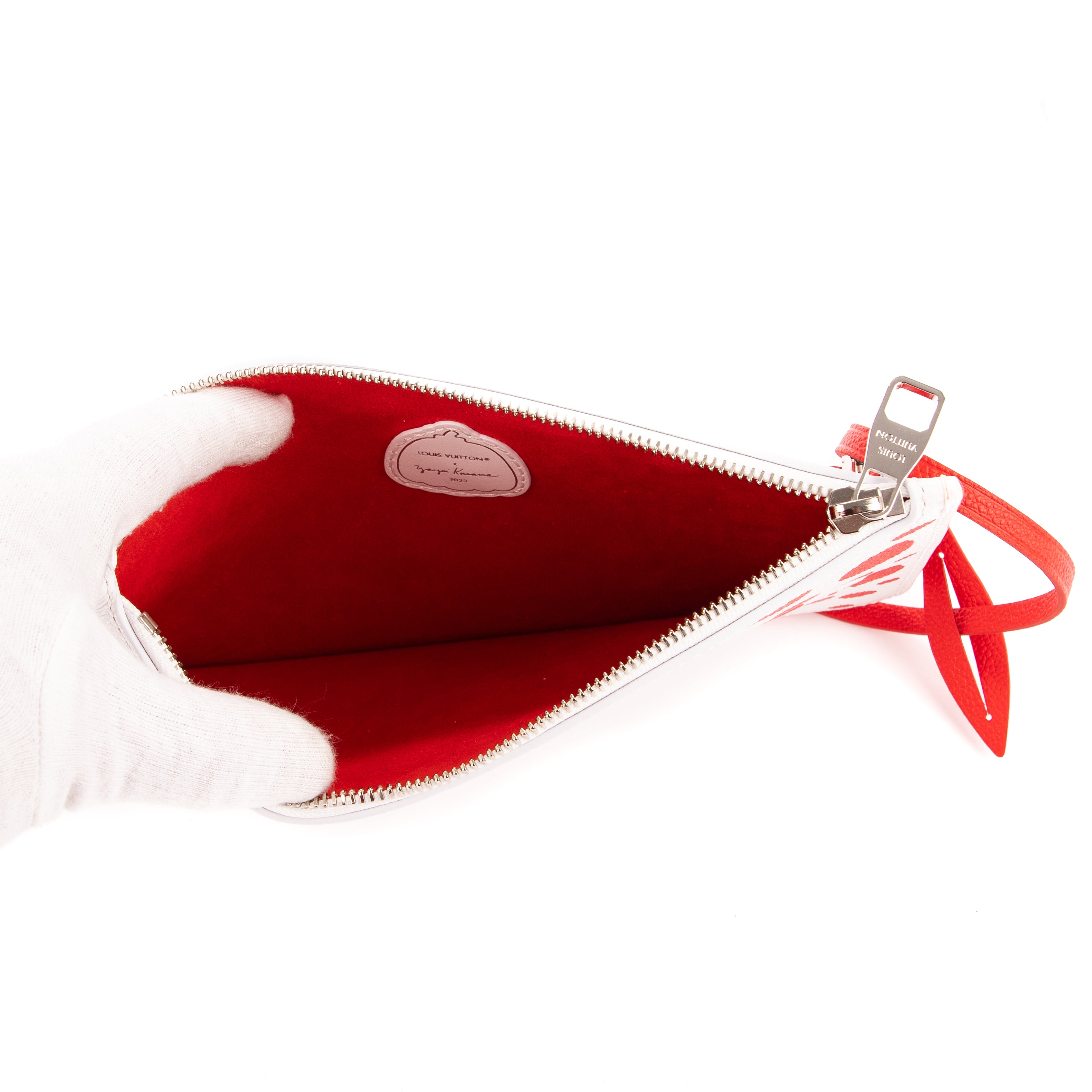 Pouch Ltd. Ed. Yayoi Kusama Infinity Dots Neverfull Pouch White Monogram Empreinte Infinity Dots