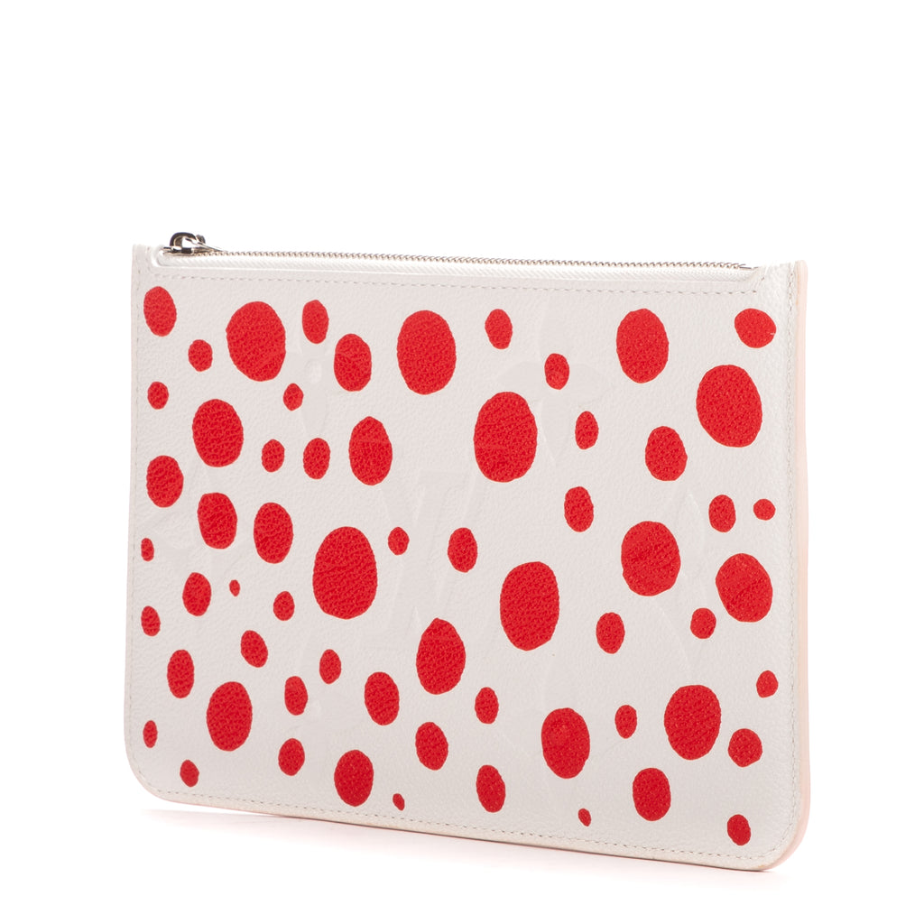 Pouch Ltd. Ed. Yayoi Kusama Infinity Dots Neverfull Pouch White Monogram Empreinte Infinity Dots