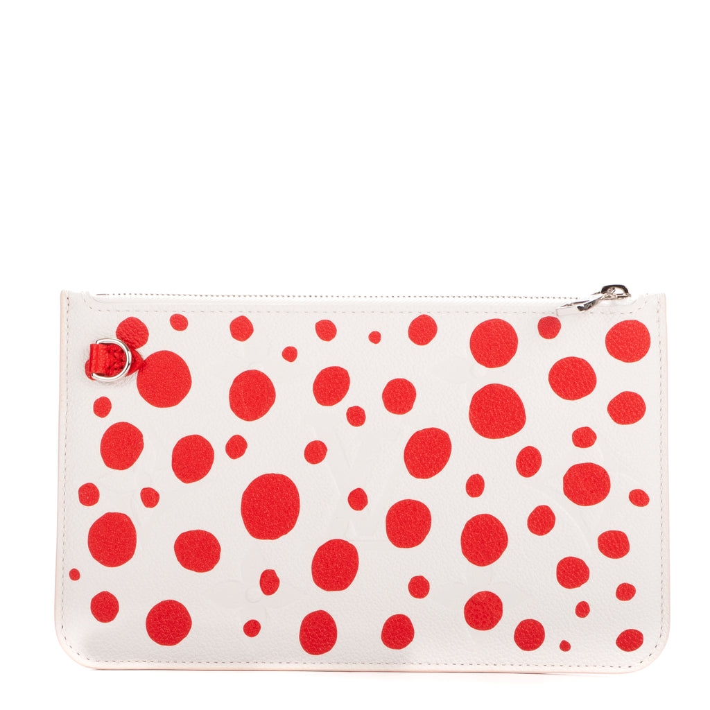 Pouch Ltd. Ed. Yayoi Kusama Infinity Dots Neverfull Pouch White Monogram Empreinte Infinity Dots