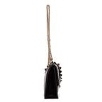 Shoulder Bag Glam Lock Black Calfskin Leather