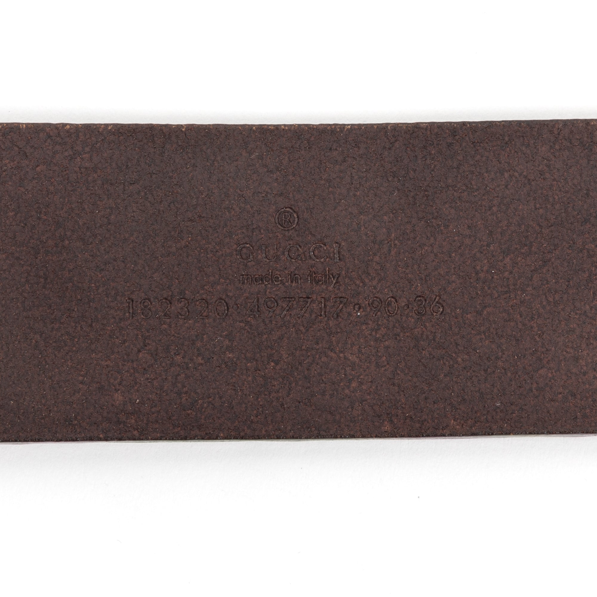 Belt Losang GG 100 100 Brown Guccissima calfskin leather