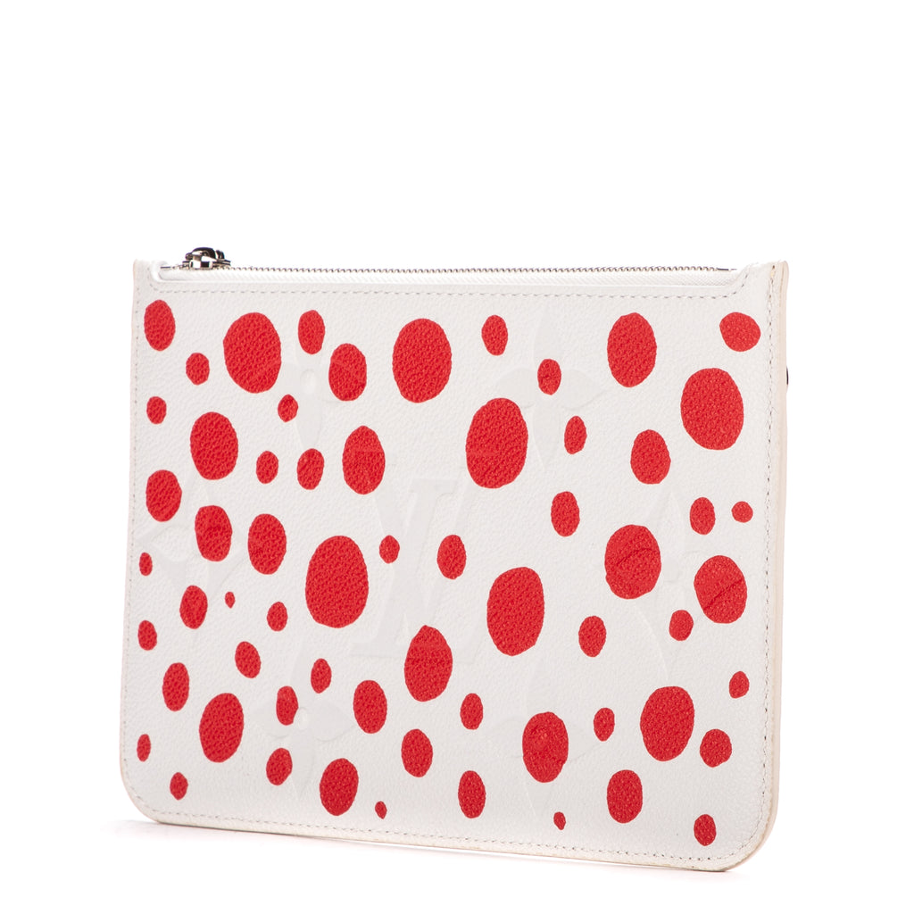 Pouch Ltd. Ed. Yayoi Kusama Infinity Dots Neverfull Pouch White Monogram Empreinte Infinity Dots