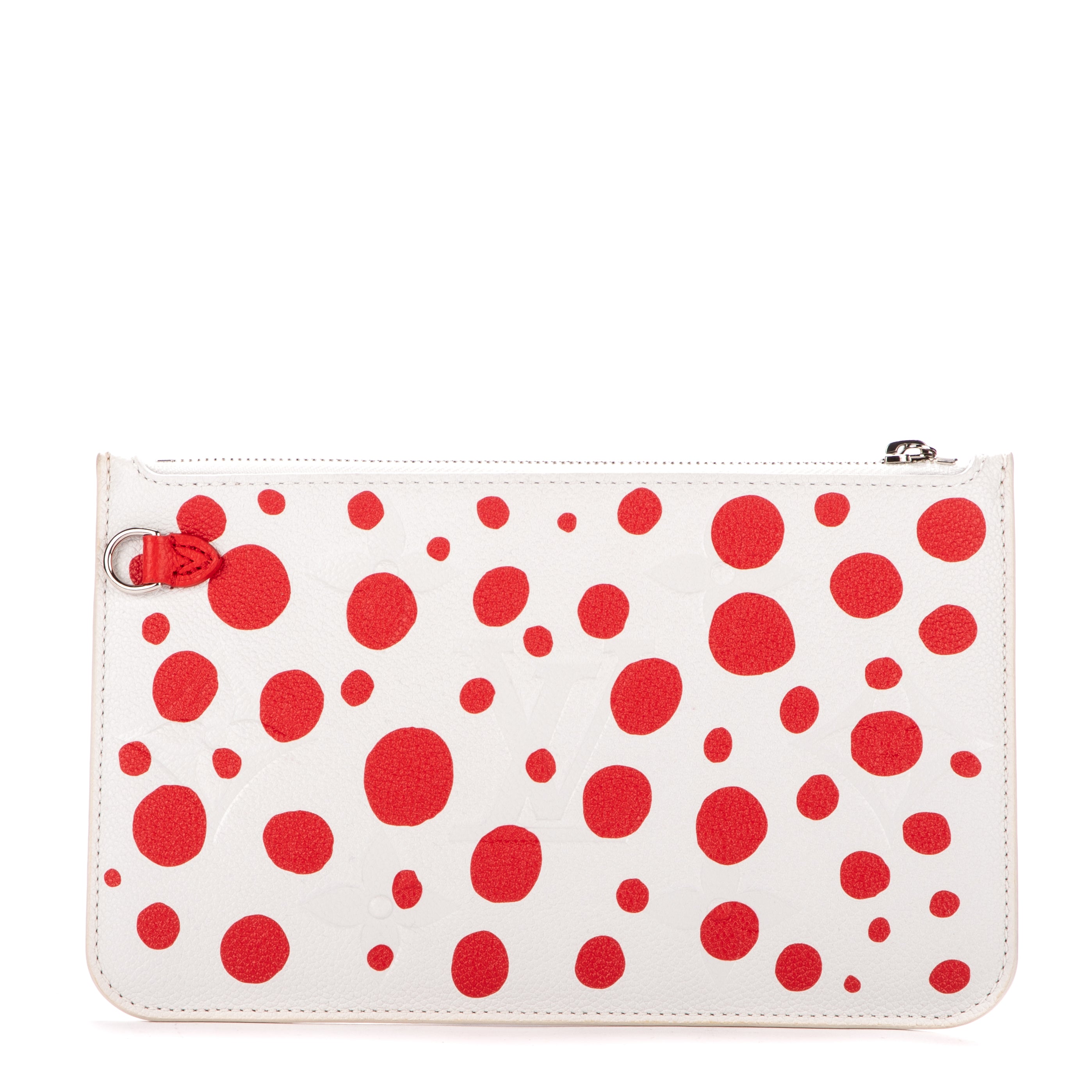 Pouch Ltd. Ed. Yayoi Kusama Infinity Dots Neverfull Pouch White Monogram Empreinte Infinity Dots
