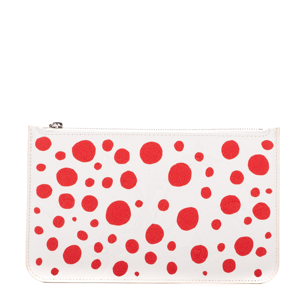 Pouch Ltd. Ed. Yayoi Kusama Infinity Dots Neverfull Pouch White Monogram Empreinte Infinity Dots