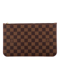Clutch Neverfull Pouch Brown Damier Ebene