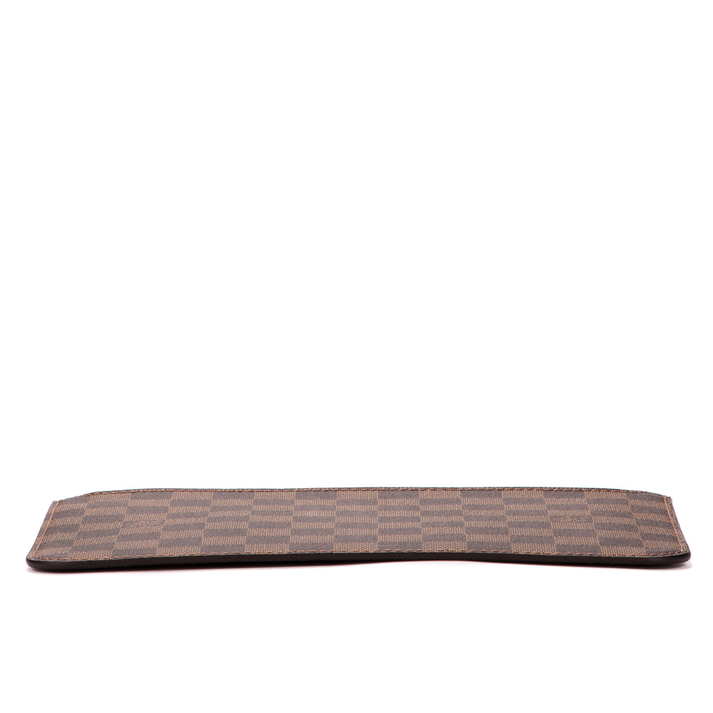 Clutch Neverfull Pouch Brown Damier Ebene