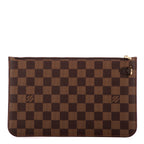 Clutch Neverfull Pouch Brown Damier Ebene
