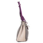Handbag Large Lady Large Grey Cannaged Calfskin Leather
