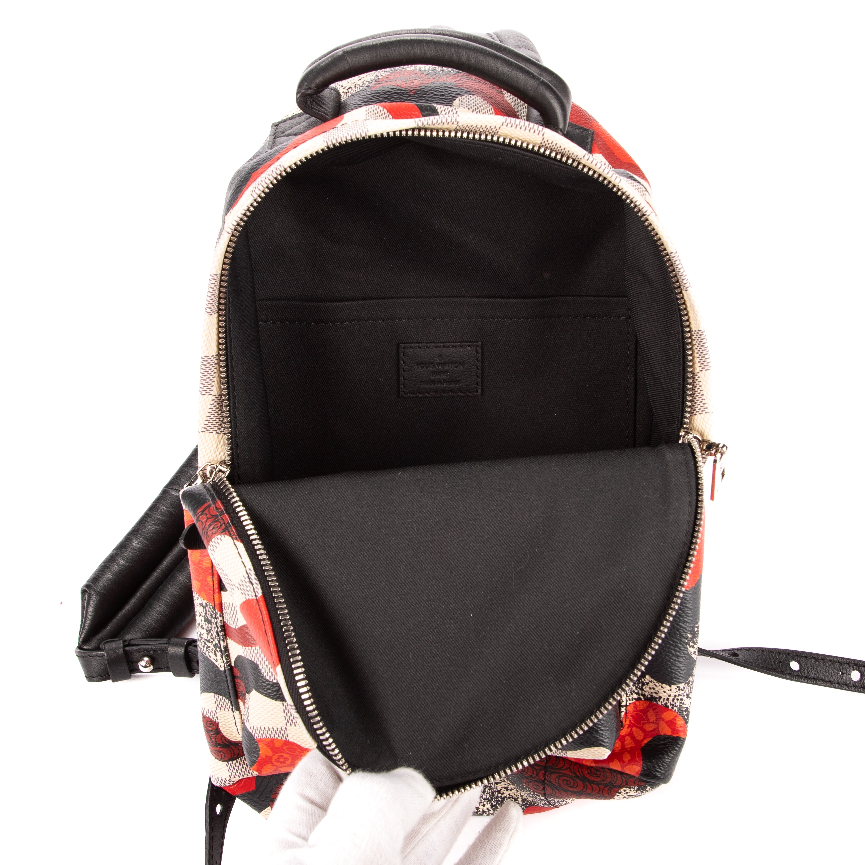 Backpack Ltd. Ed. Patchwork Waves Palm Springs Beige Signature Waves Patchwork Damier Azur