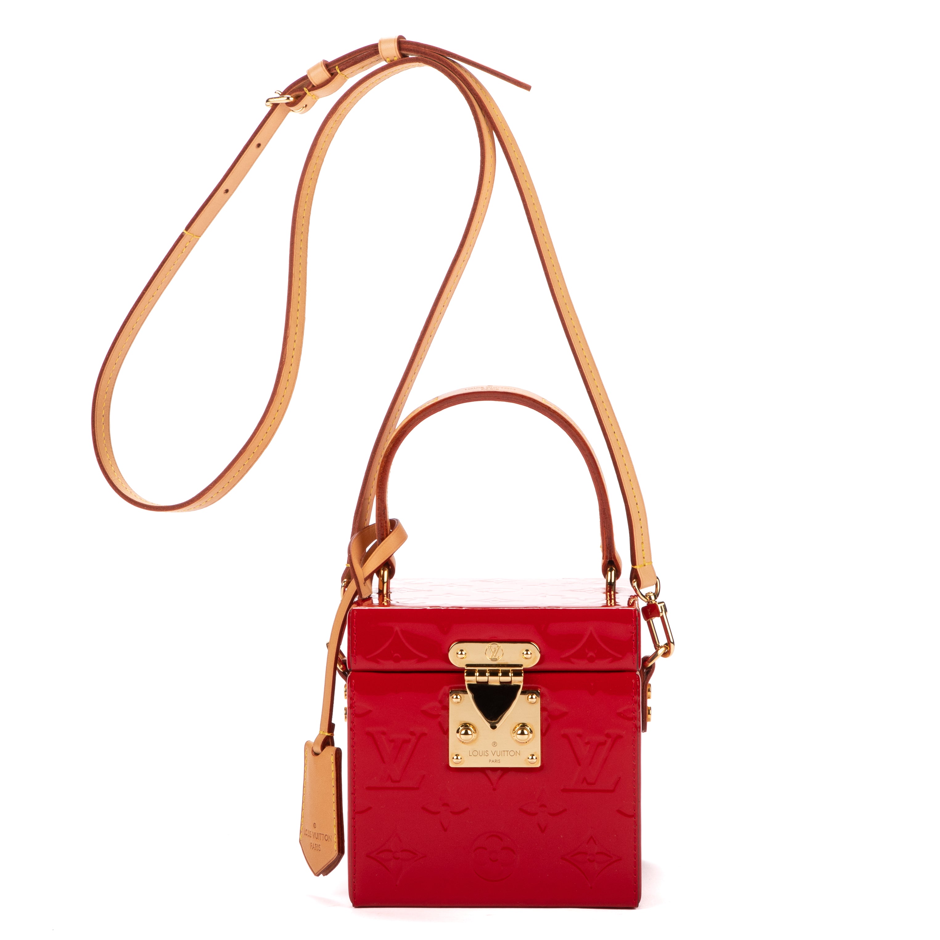Sac Bandoulière Spring Street Rouge Monogram Vernis