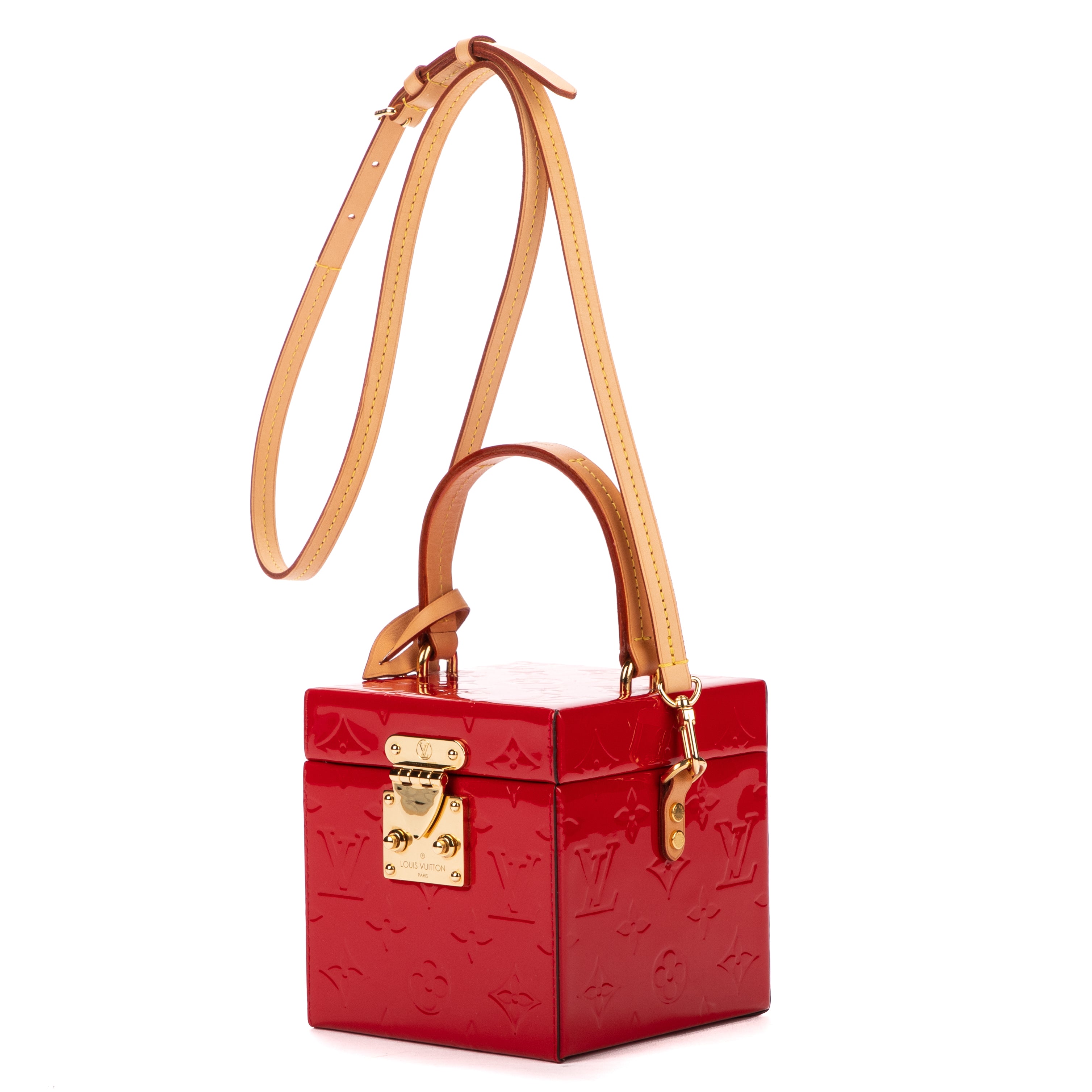 Sac Bandoulière Spring Street Rouge Monogram Vernis