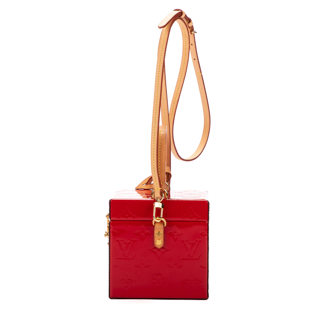 Sac Bandoulière Spring Street Rouge Monogram Vernis