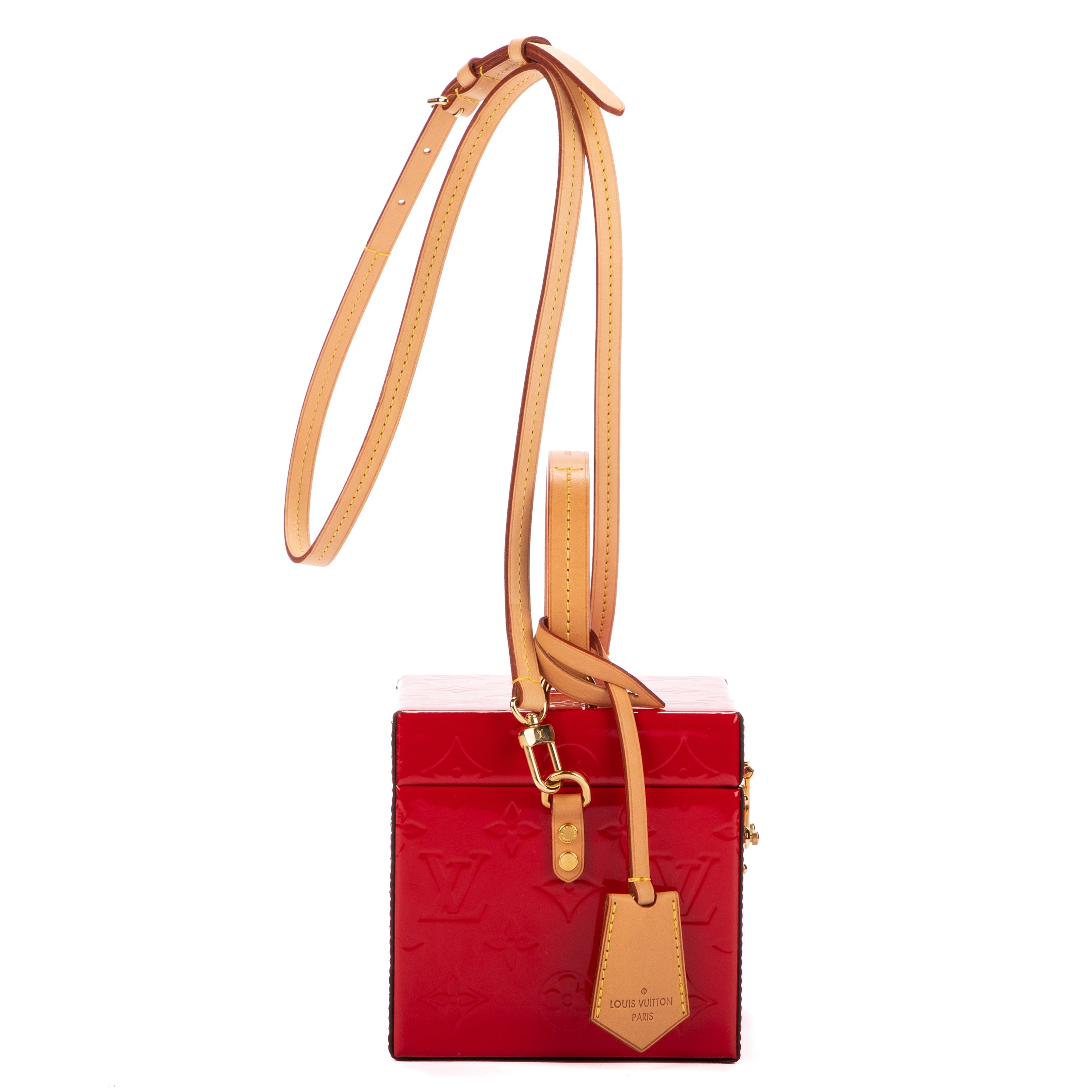 Sac Bandoulière Spring Street Rouge Monogram Vernis