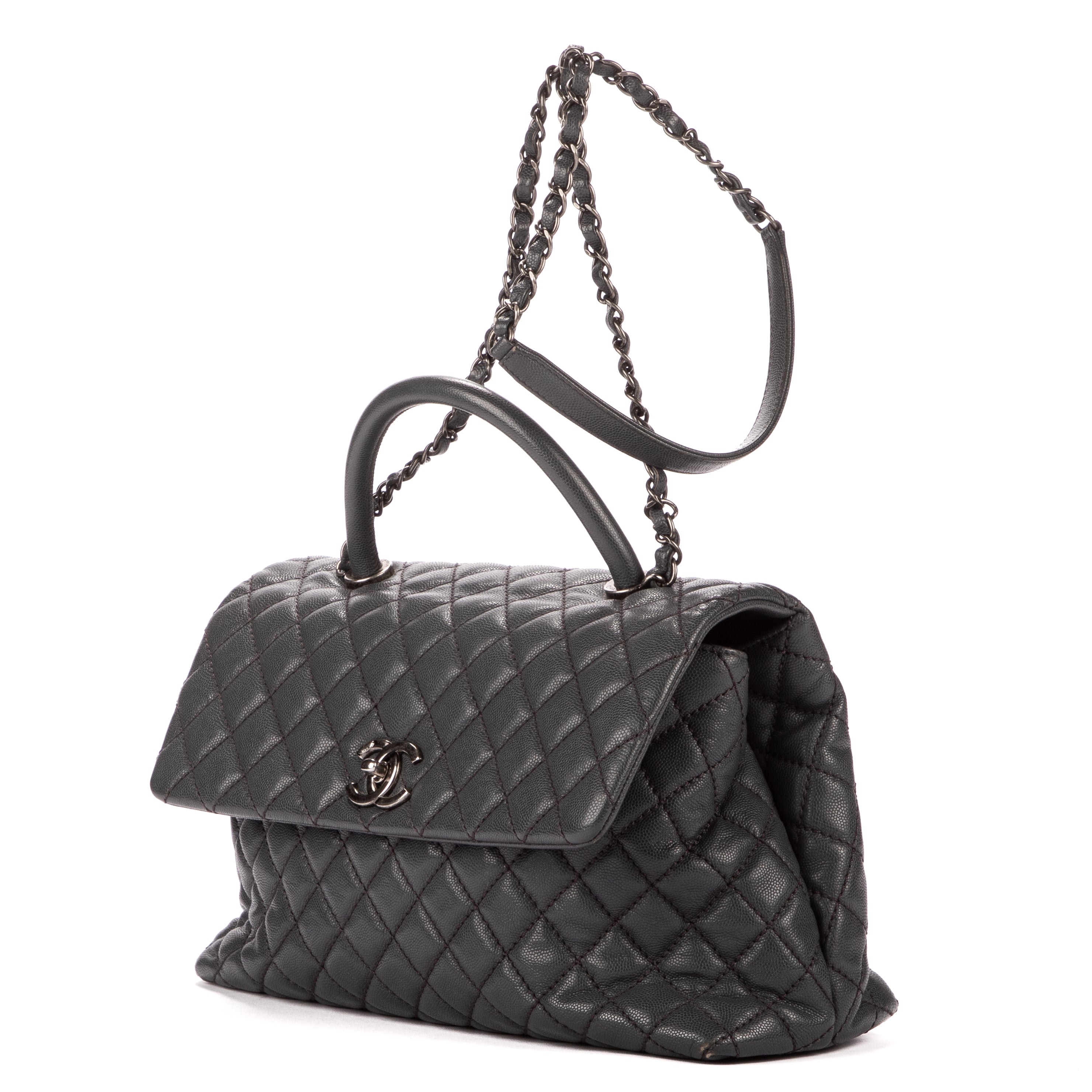 Chanel - Timeless poignée supérieure - Gris